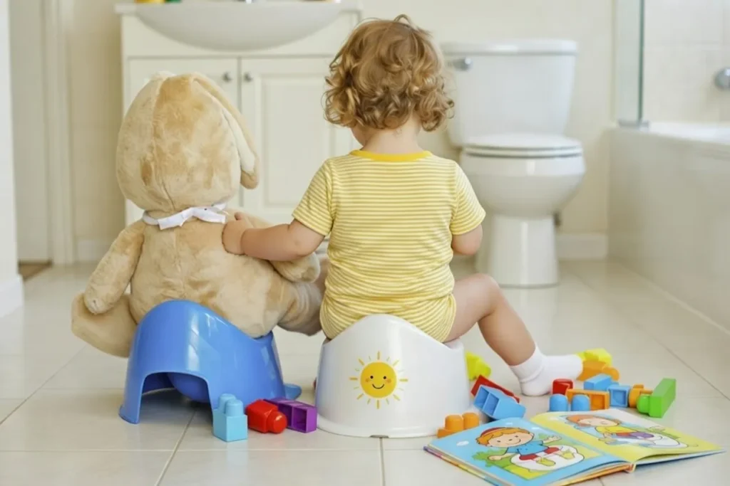 preschool potty training, accident tips, sticker charts, underwear transition